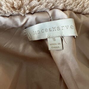 Dance & Marvel Women's Cream Teddy Jacket